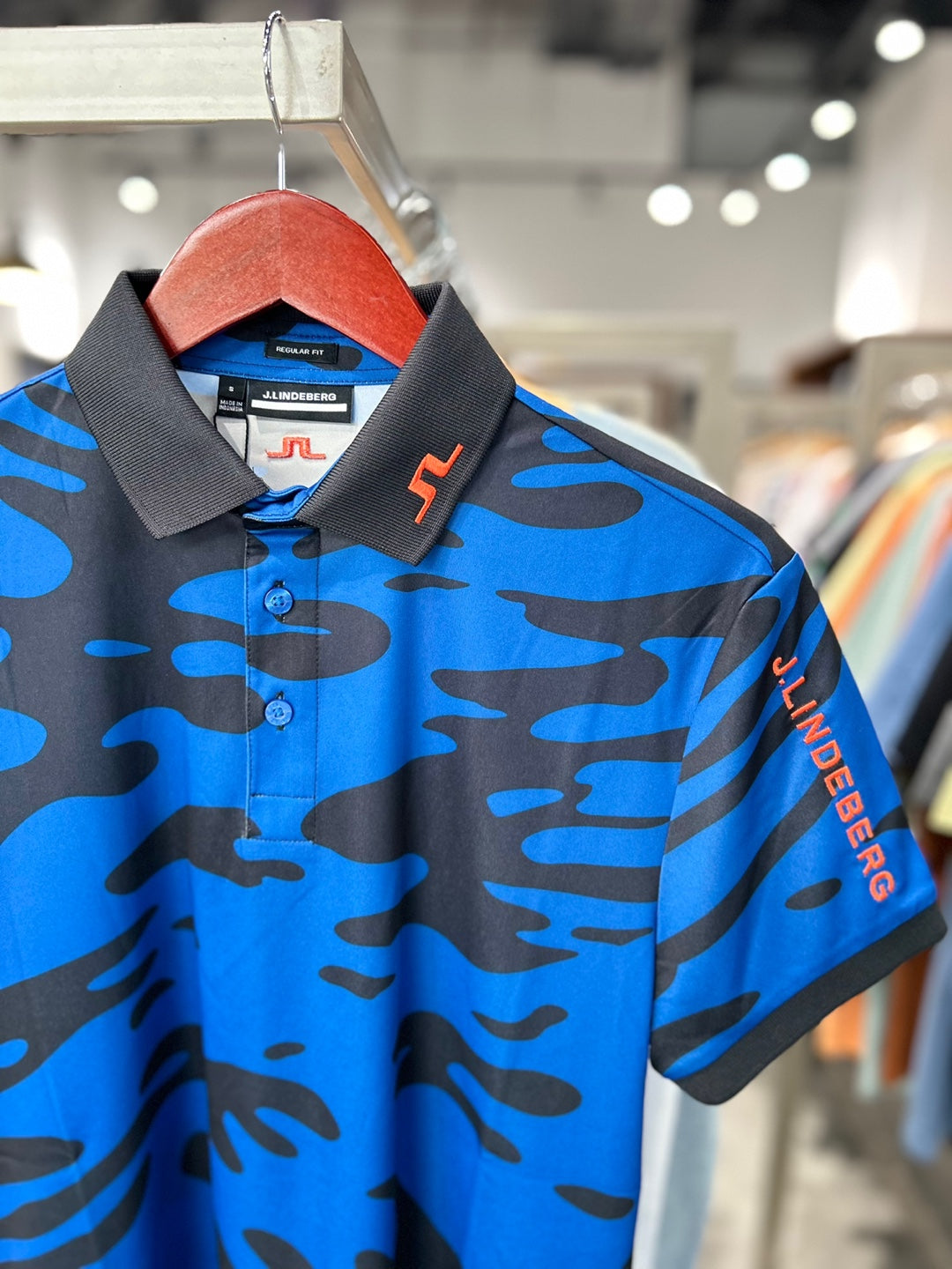 J.Lindeberg Tour Tech Regular Fit Print Polo Shirt (GMJT09167)