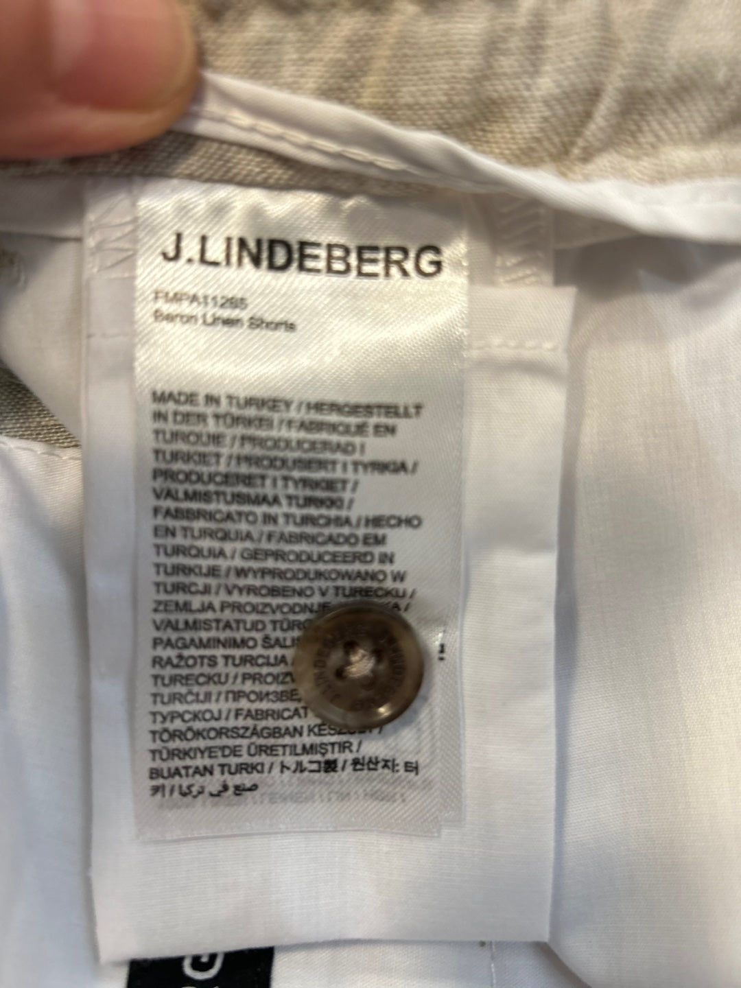 J.Lindeberg Baron Linen Shorts (FMPA11265)