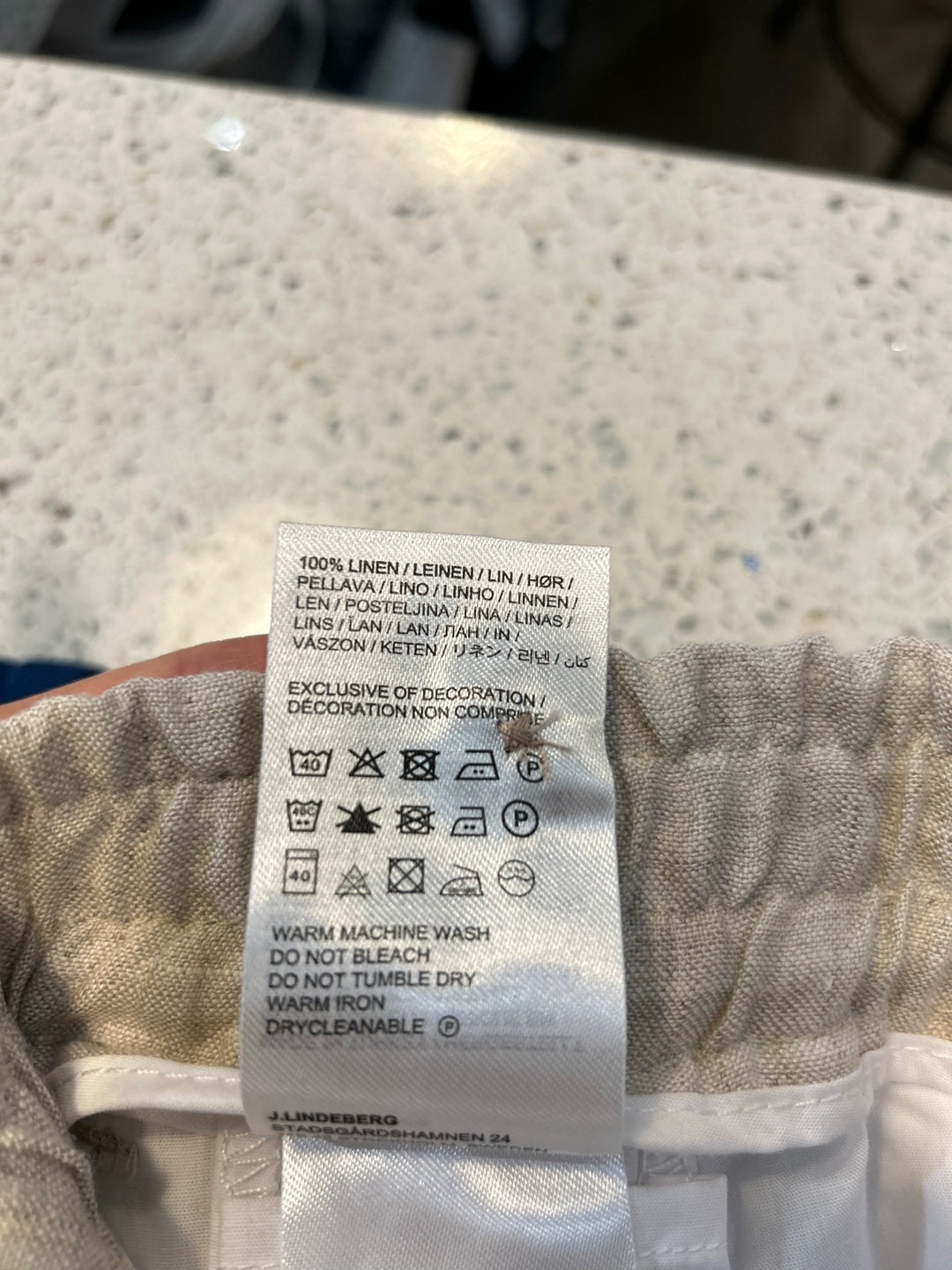 J.Lindeberg Baron Linen Shorts (FMPA11265)