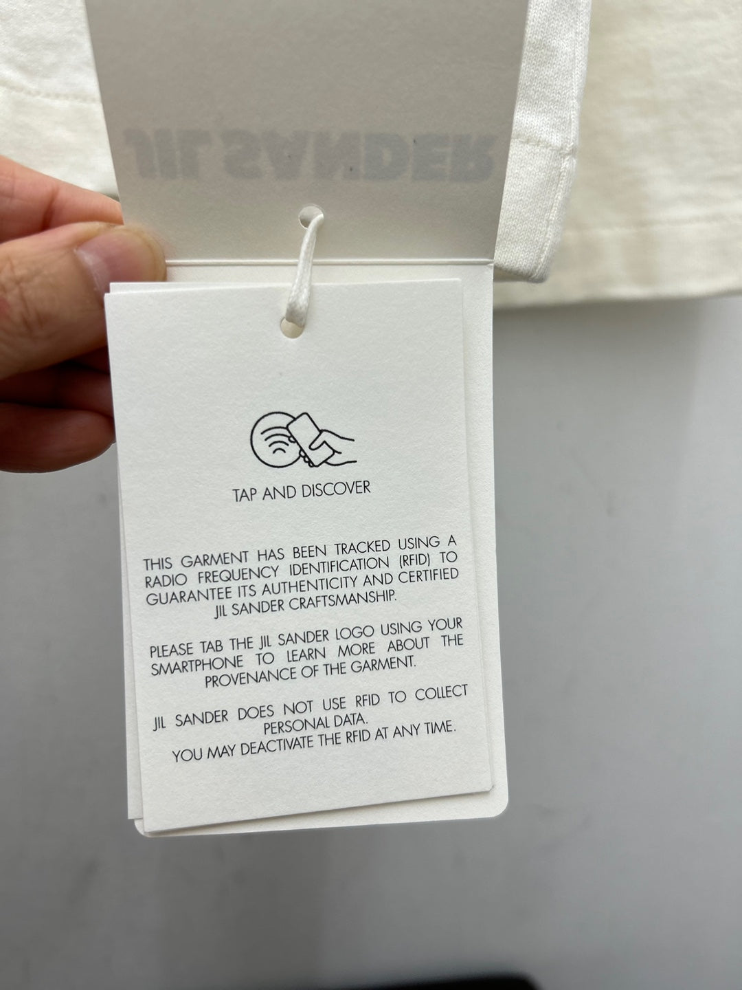 Jil Sander Long Sleeve Logo T-Shirt (J02GC0107 J45148)