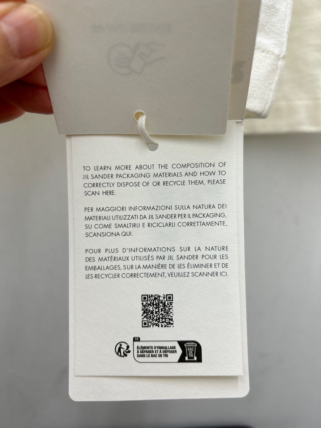 Jil Sander Long Sleeve Logo T-Shirt (J02GC0107 J45148)