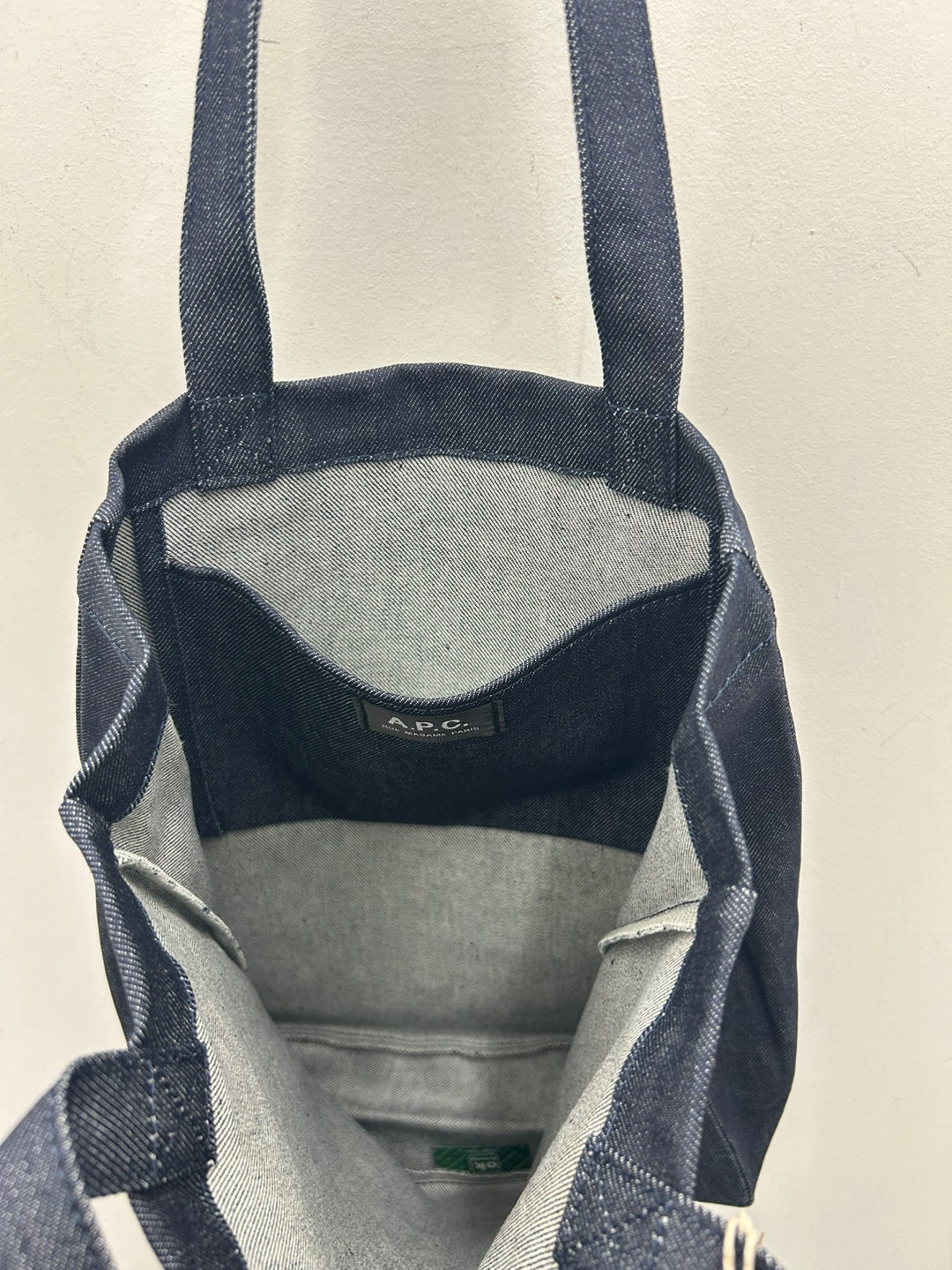 A.P.C. Red Logo Denim Tote (COCSX-M61793)