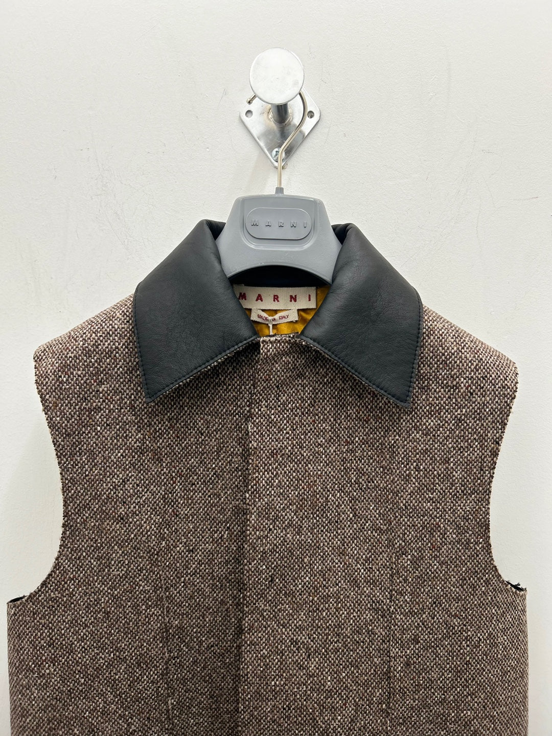 MARNI SLEEVELESS WOOL TWEED COAT (GLMX0068QU ULA736)