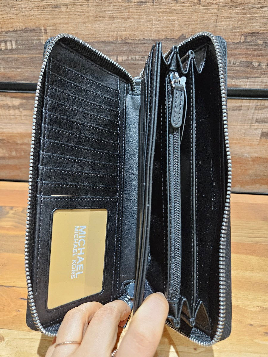 Michael Kors Jet Set Travel Logo LG Continental Wallet (35F8GTVT3B)