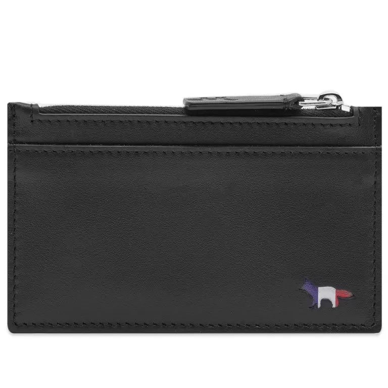 Maison Kitsuné Tricolor Fox Long Zipped Card Holder (JU05332LC0031)
