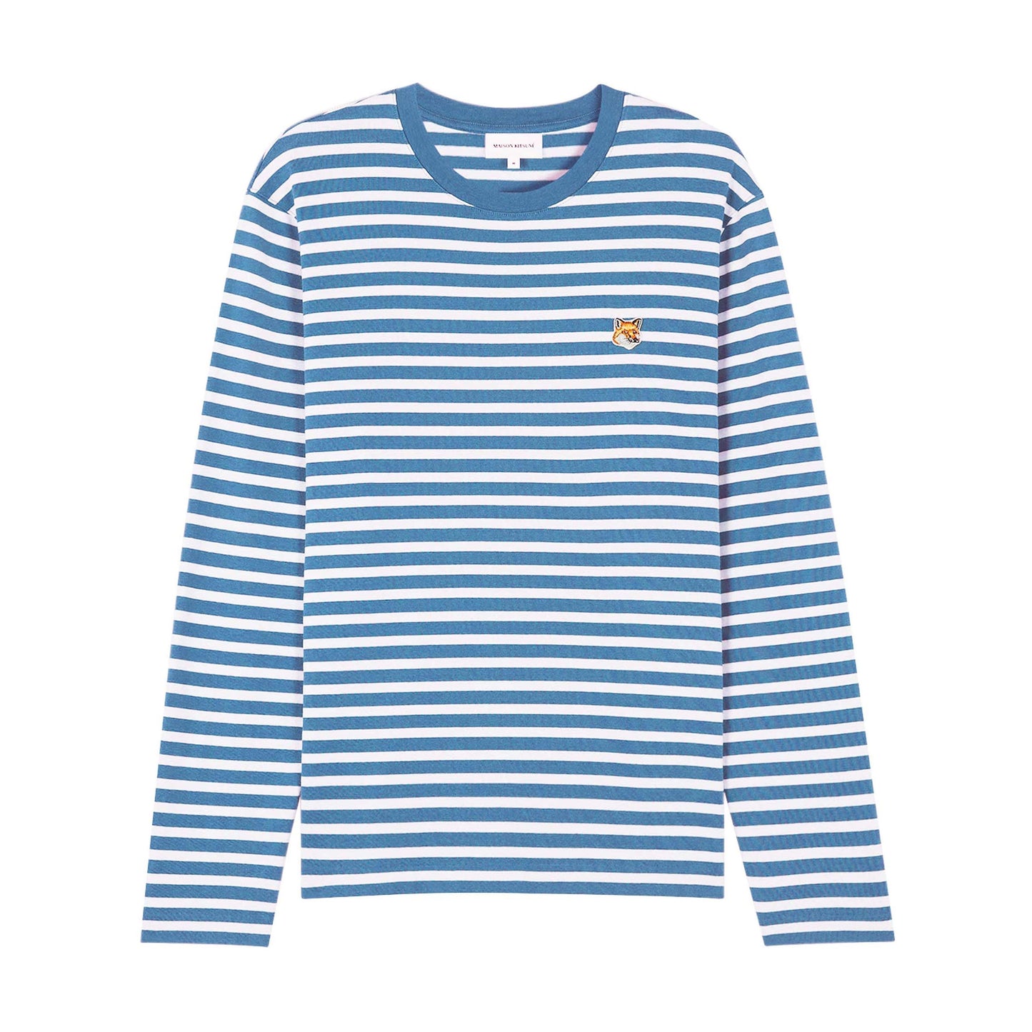 Maison Kitsuné Fox Head Patch Regular Marin Tee Shirt (LM00105KJ0046)