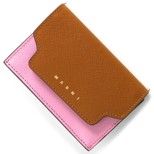 Marni Tricolor Leather Card Holder (PFMOW02U23)