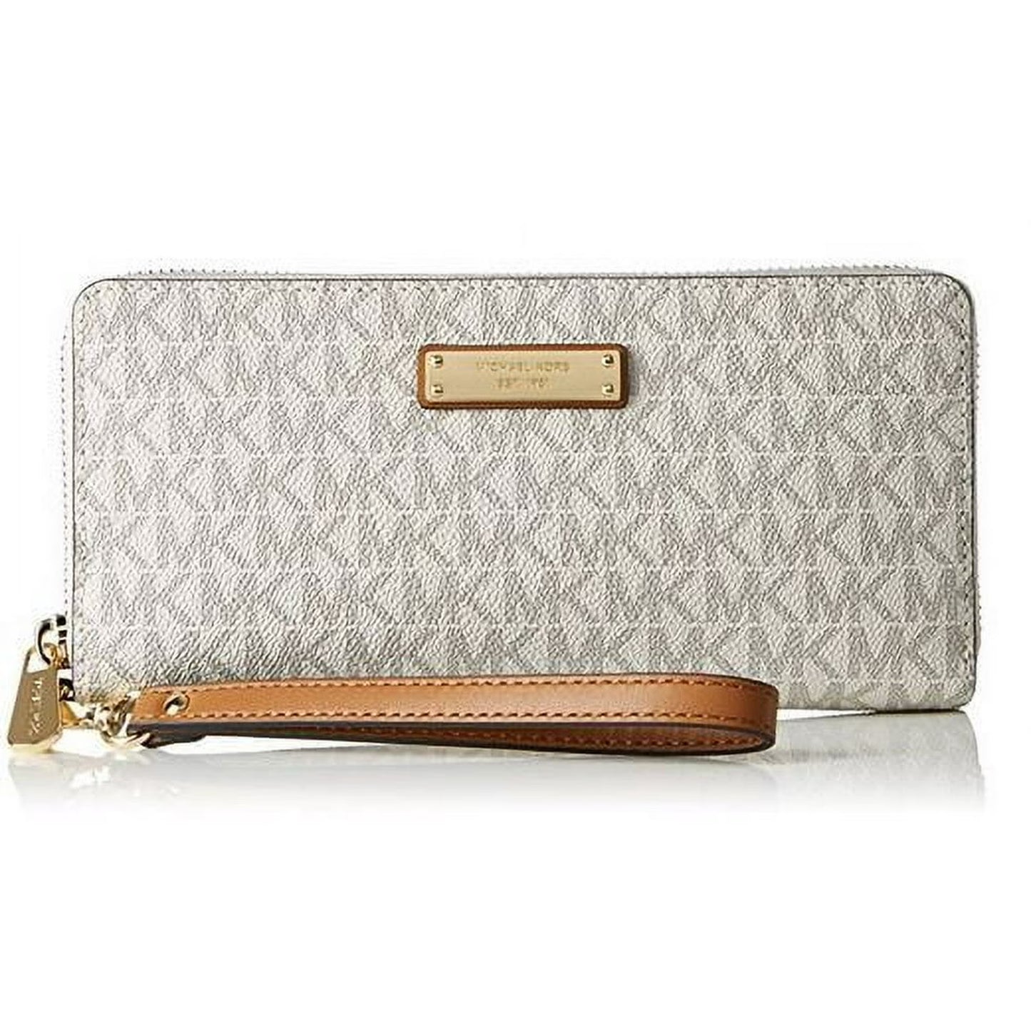 Michael Kors Jet Set Travel Logo LG Continental Wristlet Wallet (32S7GTTE9B)