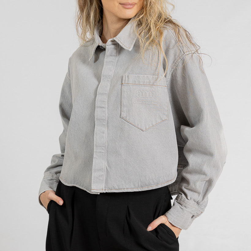 AMI Paris Denim Pocket Shirt (FSH134.DE0028)