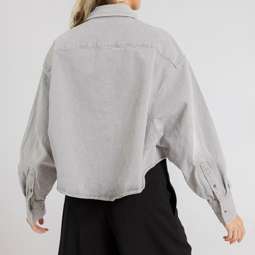 AMI Paris Denim Pocket Shirt (FSH134.DE0028)