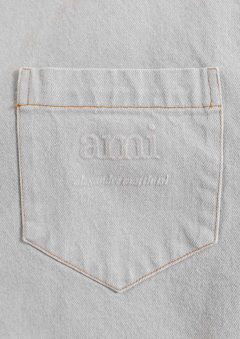 AMI Paris Denim Pocket Shirt (FSH134.DE0028)