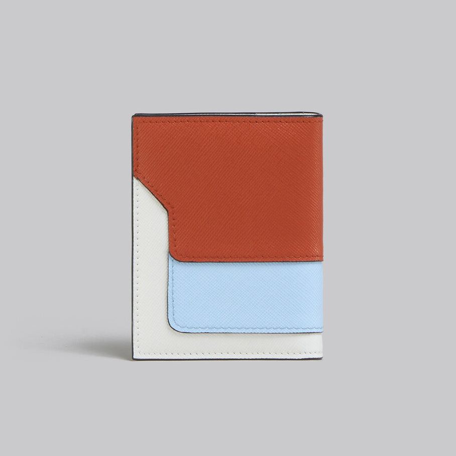 Marni Saffiano Leather Cardholder with Key Ring (PFMO0076U1)