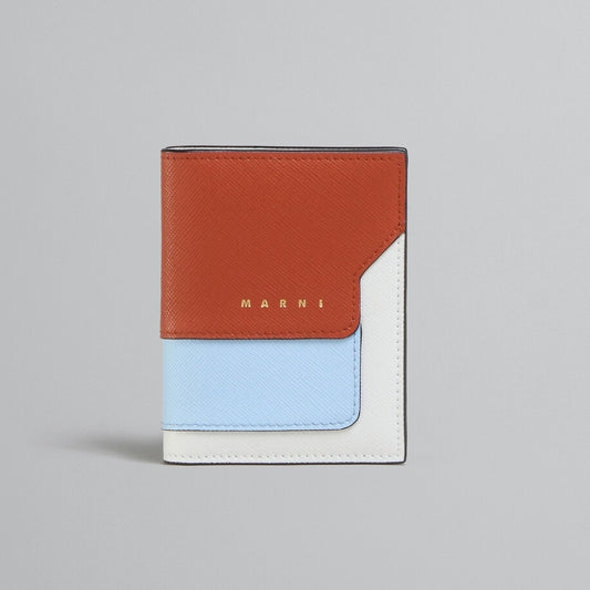 Marni Saffiano Leather Cardholder with Key Ring (PFMO0076U1)