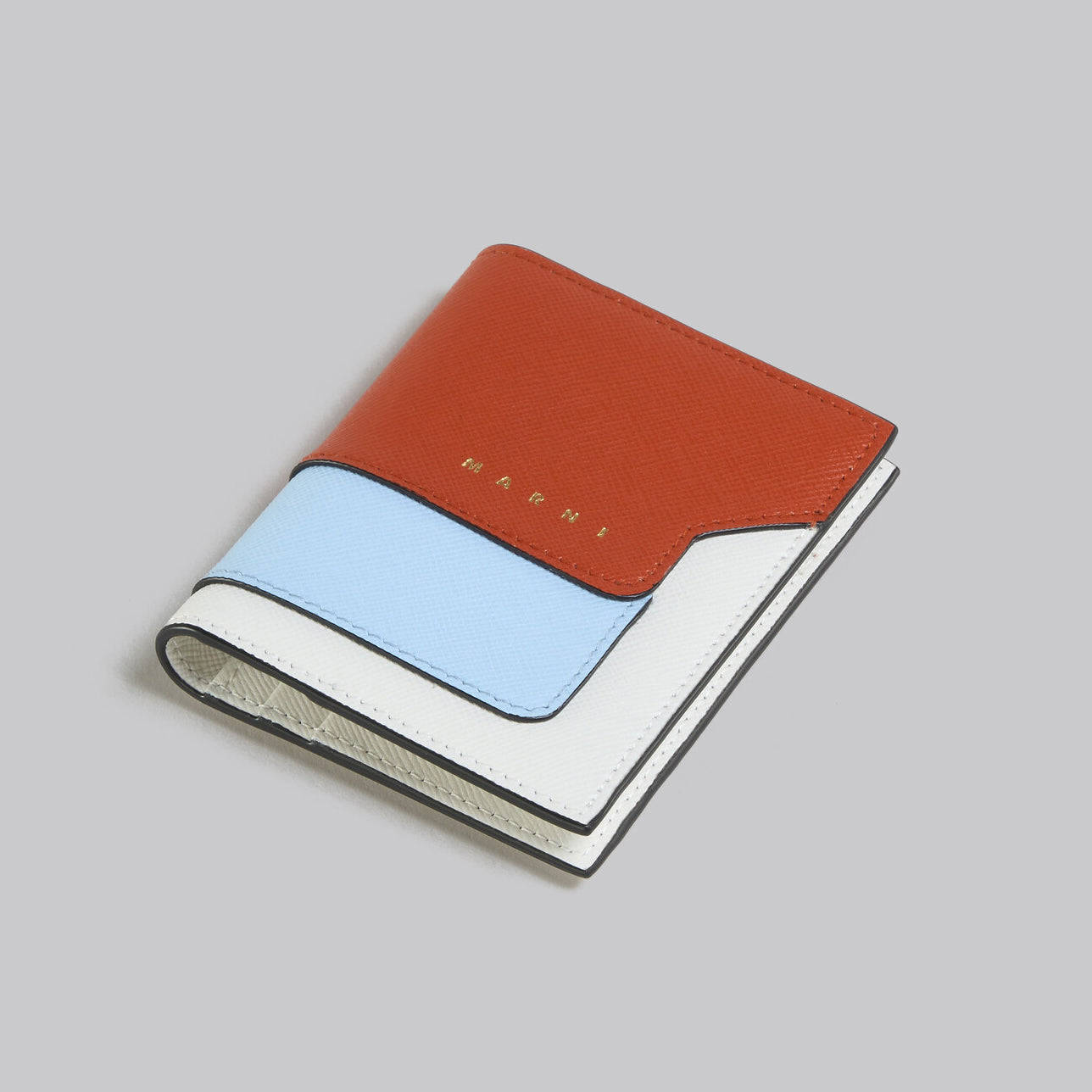 Marni Saffiano Leather Cardholder with Key Ring (PFMO0076U1)