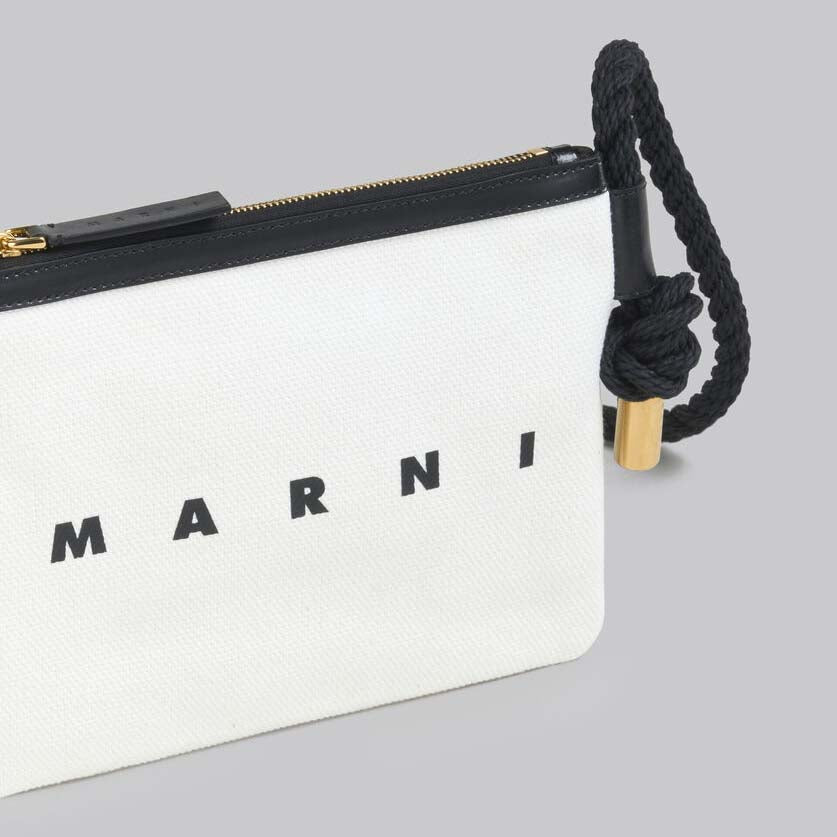 Marni Marcel Canvas Crossbody Bag (PHMO0011U4)