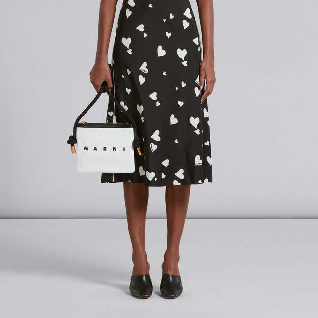 Marni Marcel Canvas Crossbody Bag (PHMO0011U4)