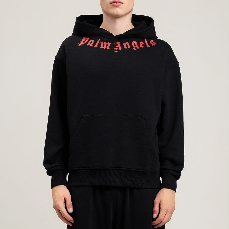 Palm Angels Neck Logo Regular Hoodie PMBB17DS26FLE007