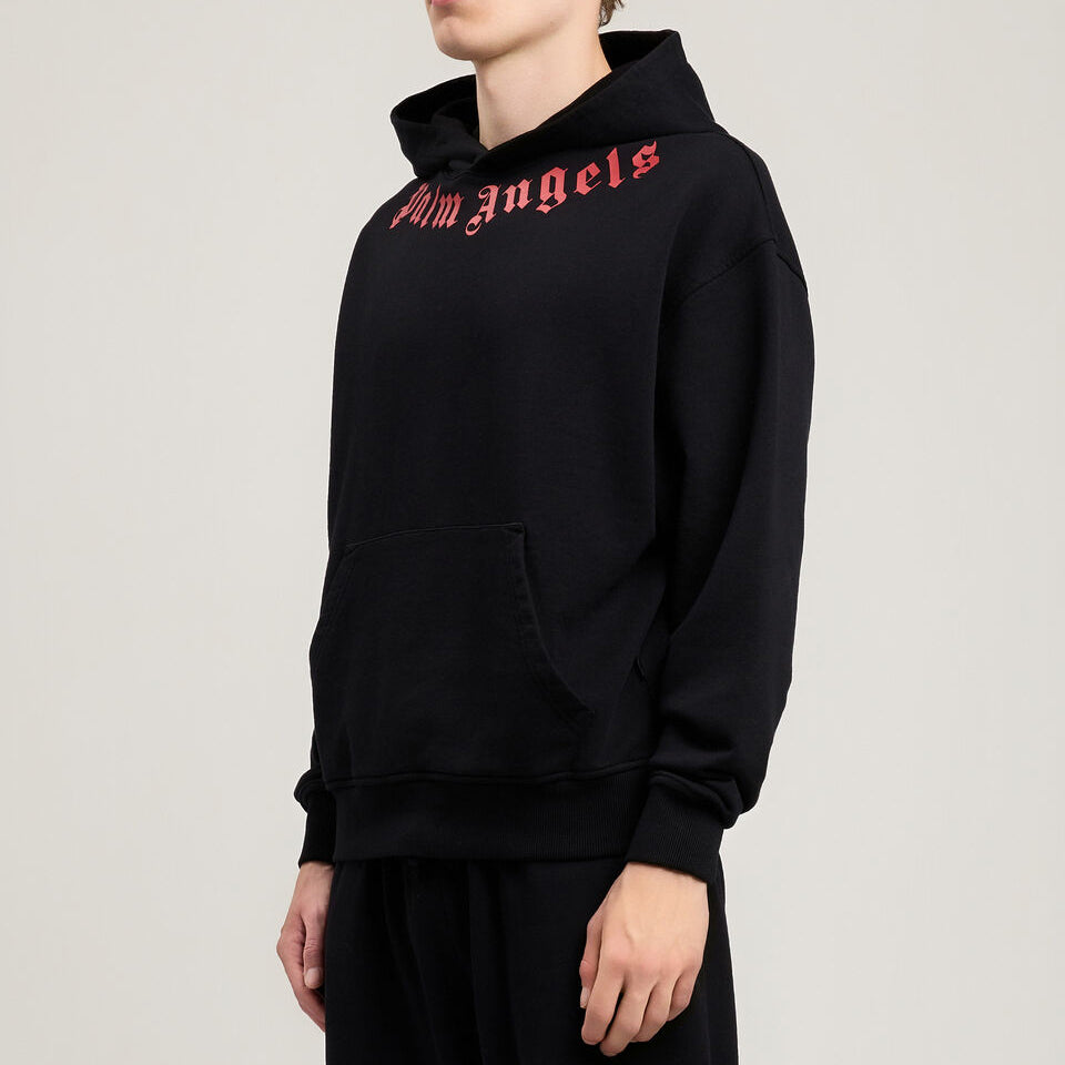 Palm Angels Neck Logo Regular Hoodie PMBB17DS26FLE007