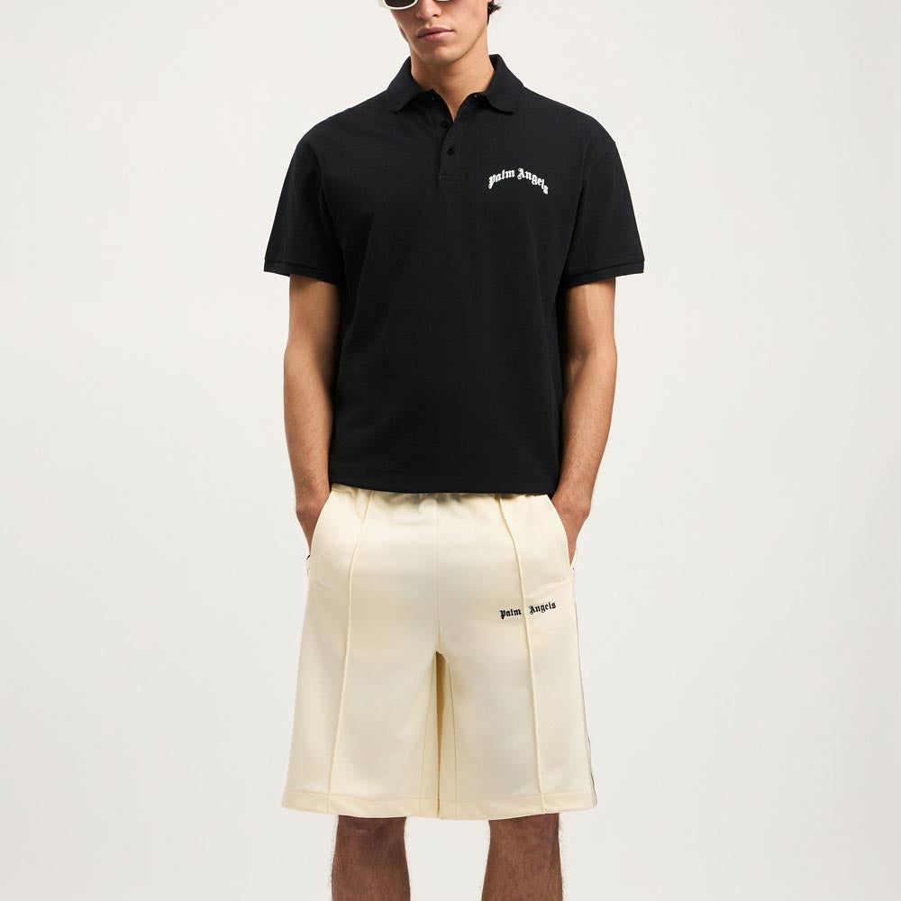 Palm Angels Back Curved Logo Polo S/S PMGB012S26FAB005