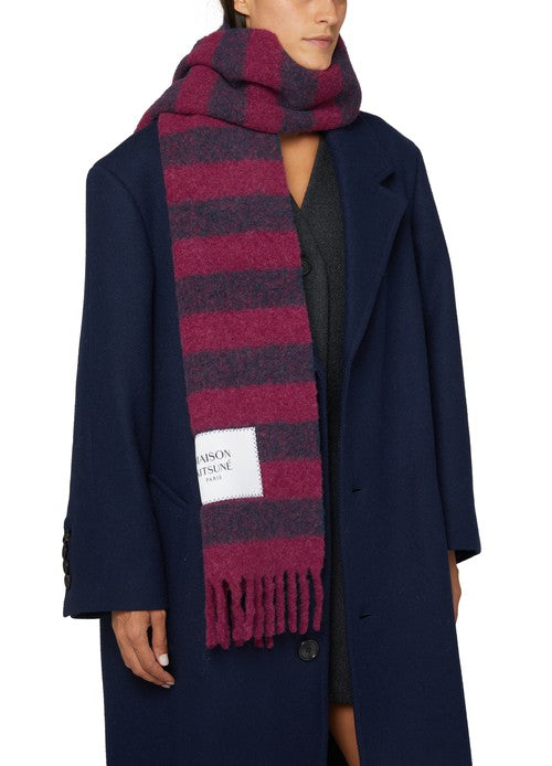 Maison Kitsuné Rugby Stripes Scarf (LM06202WA0019)