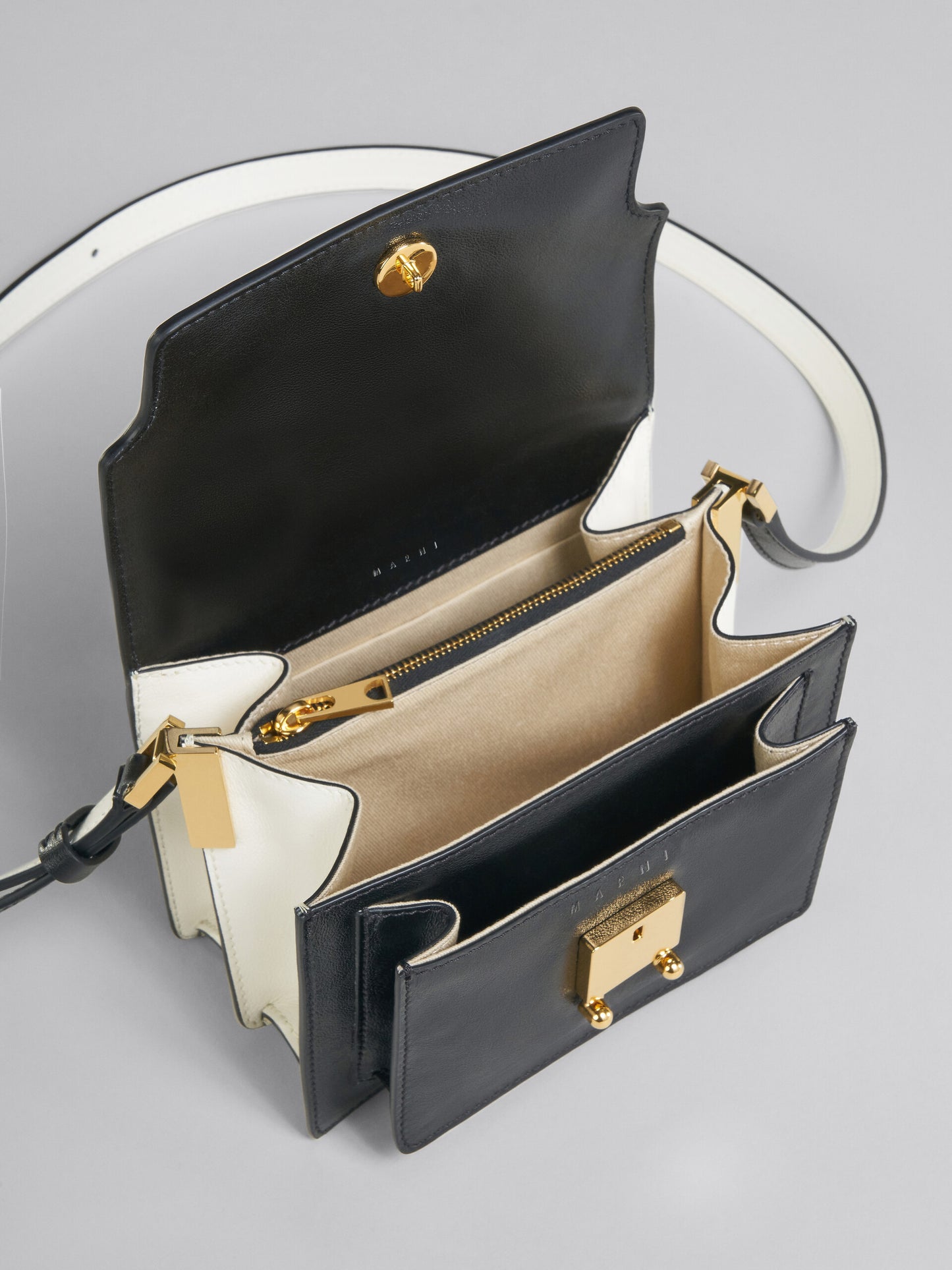 Marni Trunk Soft Mini Leather Shoulder Bag (SBMP0075U3)