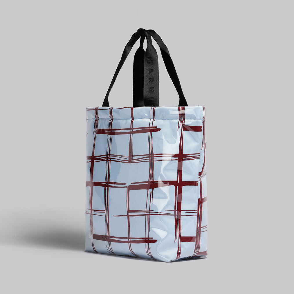 Marni Check TPU Coated Tote Bag (SHMQ0063U0)