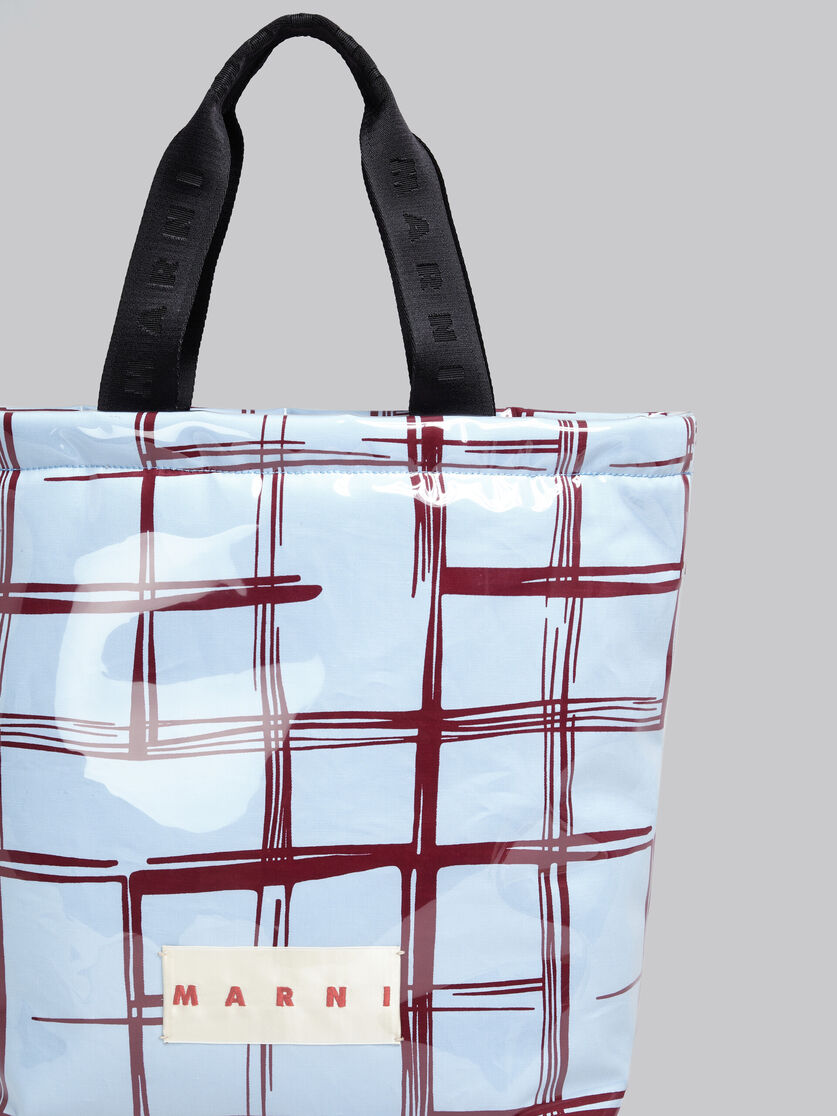 Marni Check TPU Coated Tote Bag (SHMQ0063U0)