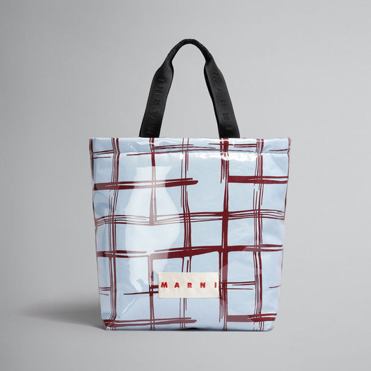 Marni Check TPU Coated Tote Bag (SHMQ0063U0)