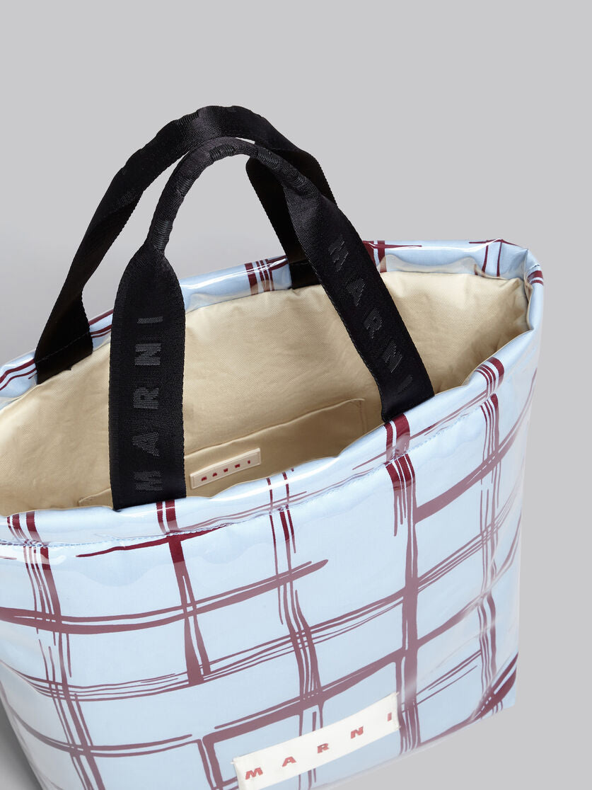 Marni Check TPU Coated Tote Bag (SHMQ0063U0)