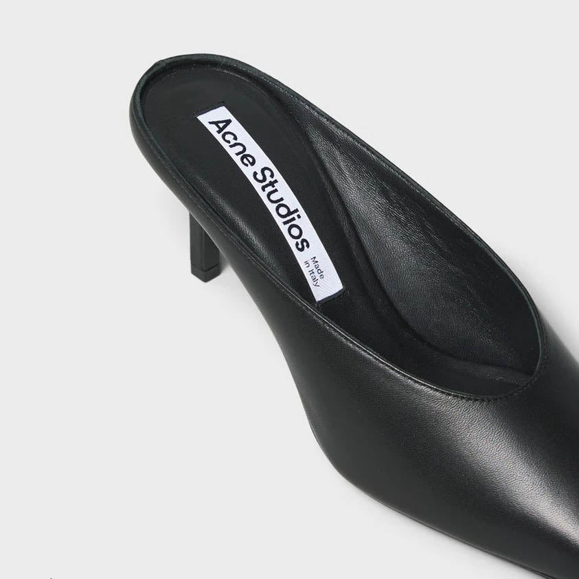 Acne Studios Leather Mule Heels (FN-WN-SHOE000600)