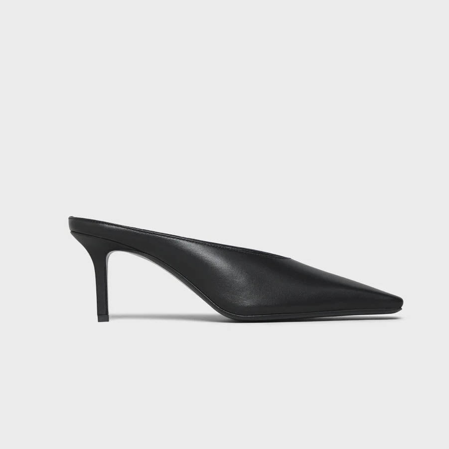 Acne Studios Leather Mule Heels (FN-WN-SHOE000600)