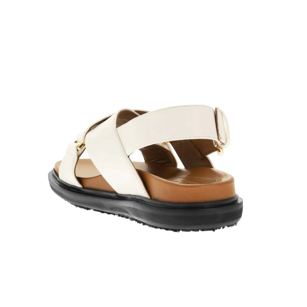 MARNI FUSSBETT CRISSCROSS LEATHER SANDALS (FBMS005201)