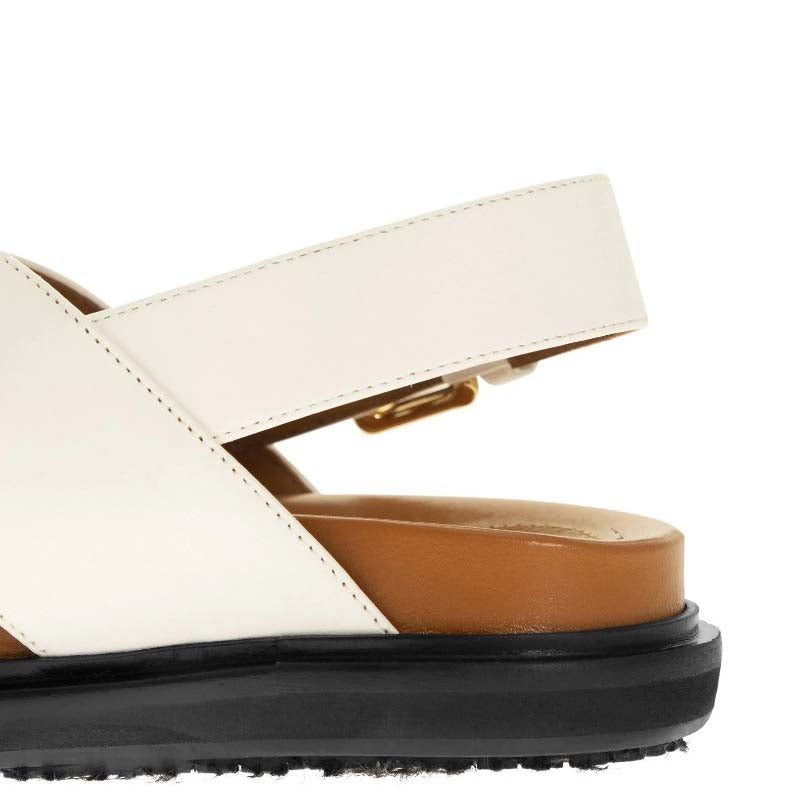 MARNI FUSSBETT CRISSCROSS LEATHER SANDALS (FBMS005201)