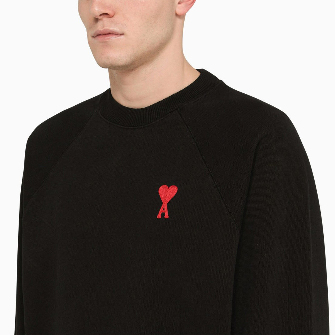 AMI Small Heart Logo Sweatshirt (USW004.747)