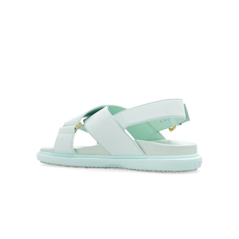 Marni Fussbett Leather Cross-Strap Sandals (FBMS005201 P3614)
