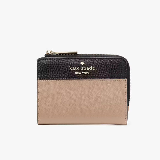 KATE SPADE MADISON Colorblock Small L-Zip Wallet – Style KH616
