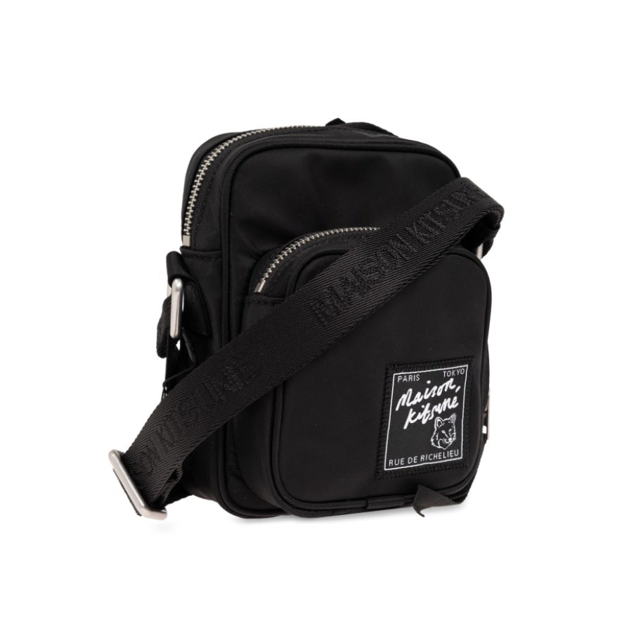 Maison Kitsuné Nylon Mini Cross Bag Black (MM05165WQ1001)