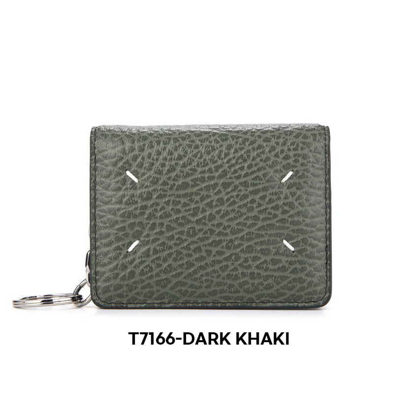 Maison Margiela Four Stitches Card Holder with Key Ring (S56UI0128 P4455)