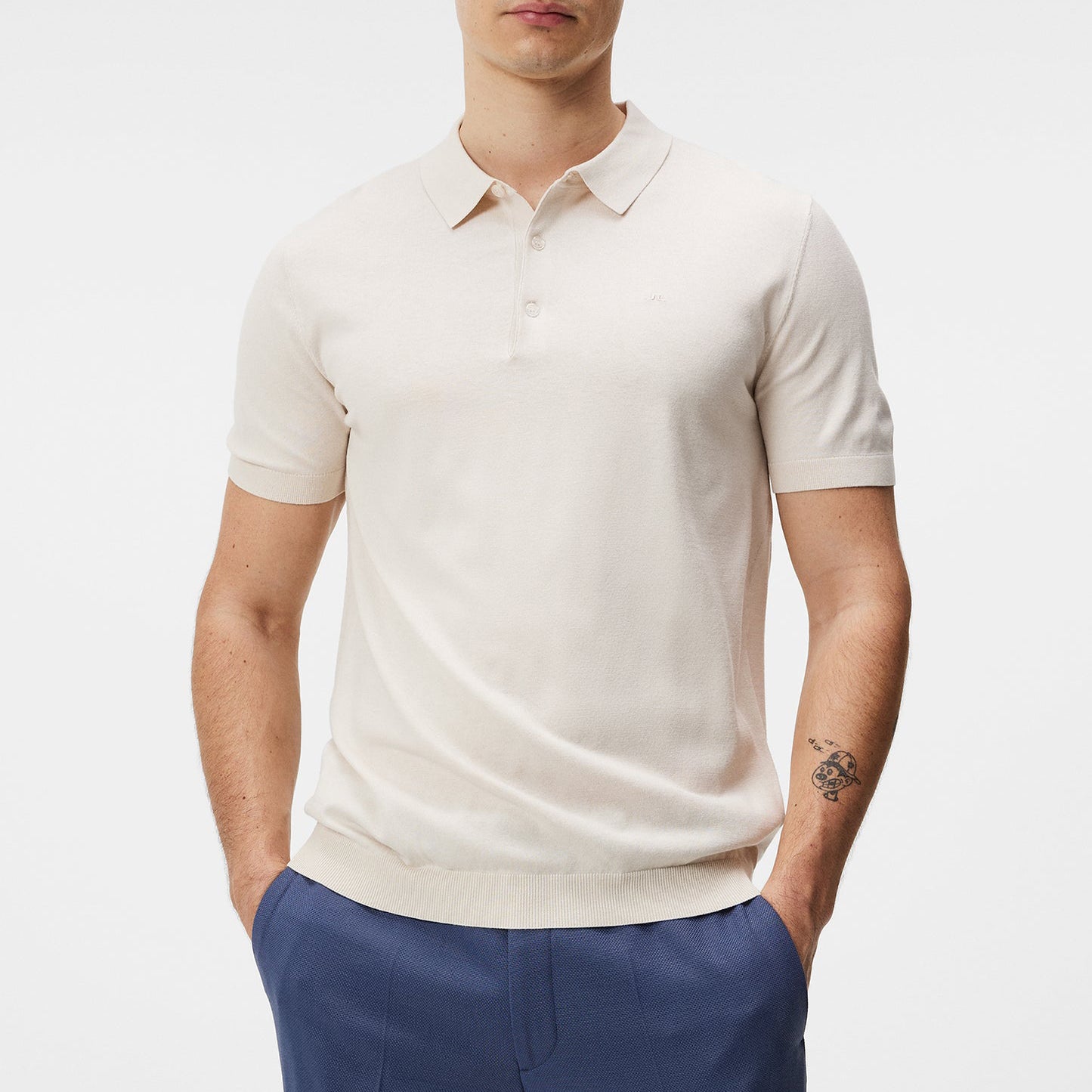 J.Lindeberg Ridge Rayon Silk Polo Shirt (FMKW10347)
