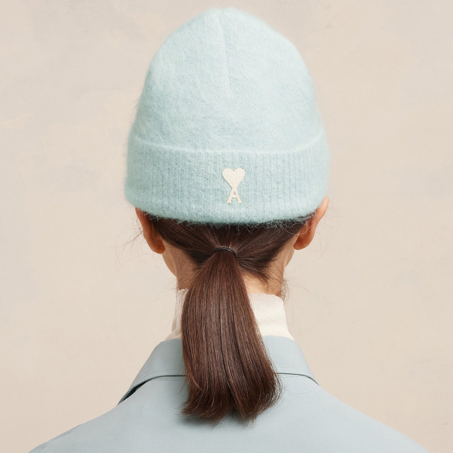 AMI Paris Ami de Coeur Wool Beanie (UHA105.KN0032)