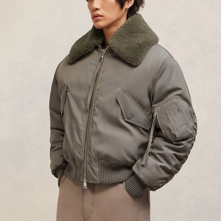 AMI Paris Aviator Bomber Jacket (UJK026.PA0007)
