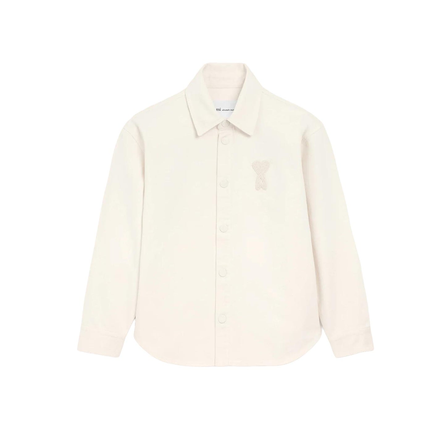 AMI Paris Overshirt With Knitted Ami De Coeur UJK897.DE0126