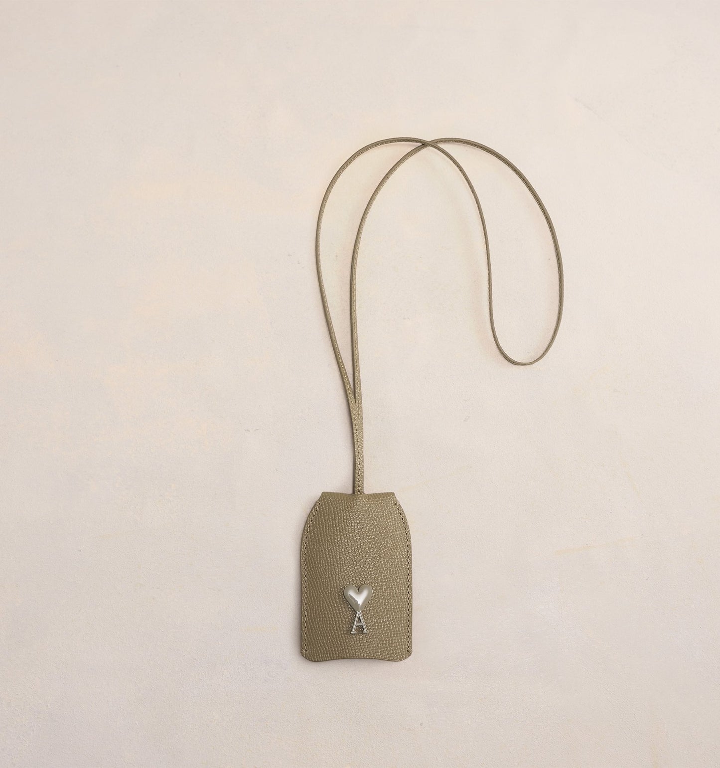 AMI Paris Leather Lanyard Key Holder (USL400.AL0036)