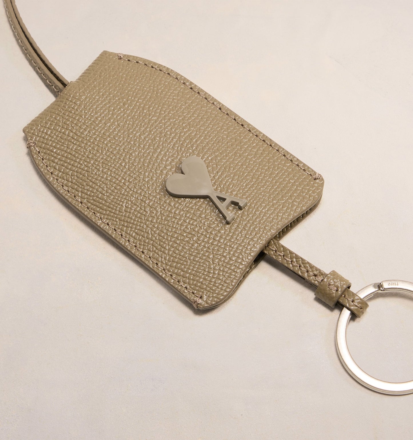AMI Paris Leather Lanyard Key Holder (USL400.AL0036)