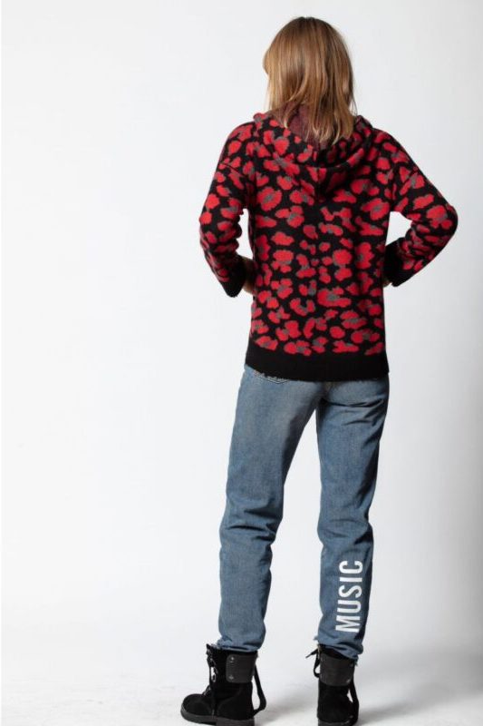 Zadig & Voltaire Lennox Leo Jacquard Hoodie (WHML2402F)