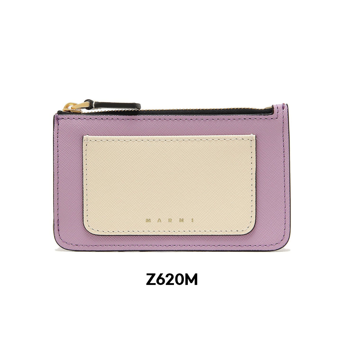 MARNI TRICOLOR LEATHER ZIP CARD HOLDER (PFMO0025U2)