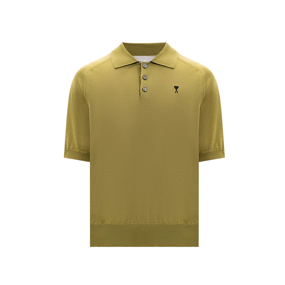 AMI Paris Quota Polo with Contrasted Ami de Coeur HPL438.KN0039