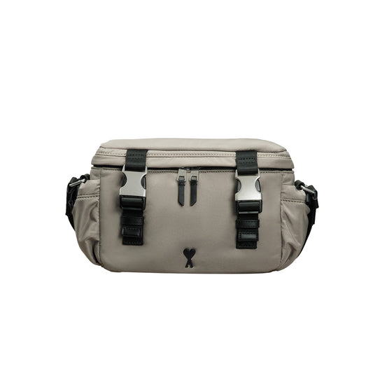 AMI Paris Technical Crossbody Bag with Buckle Straps (ULL183.AW0021)