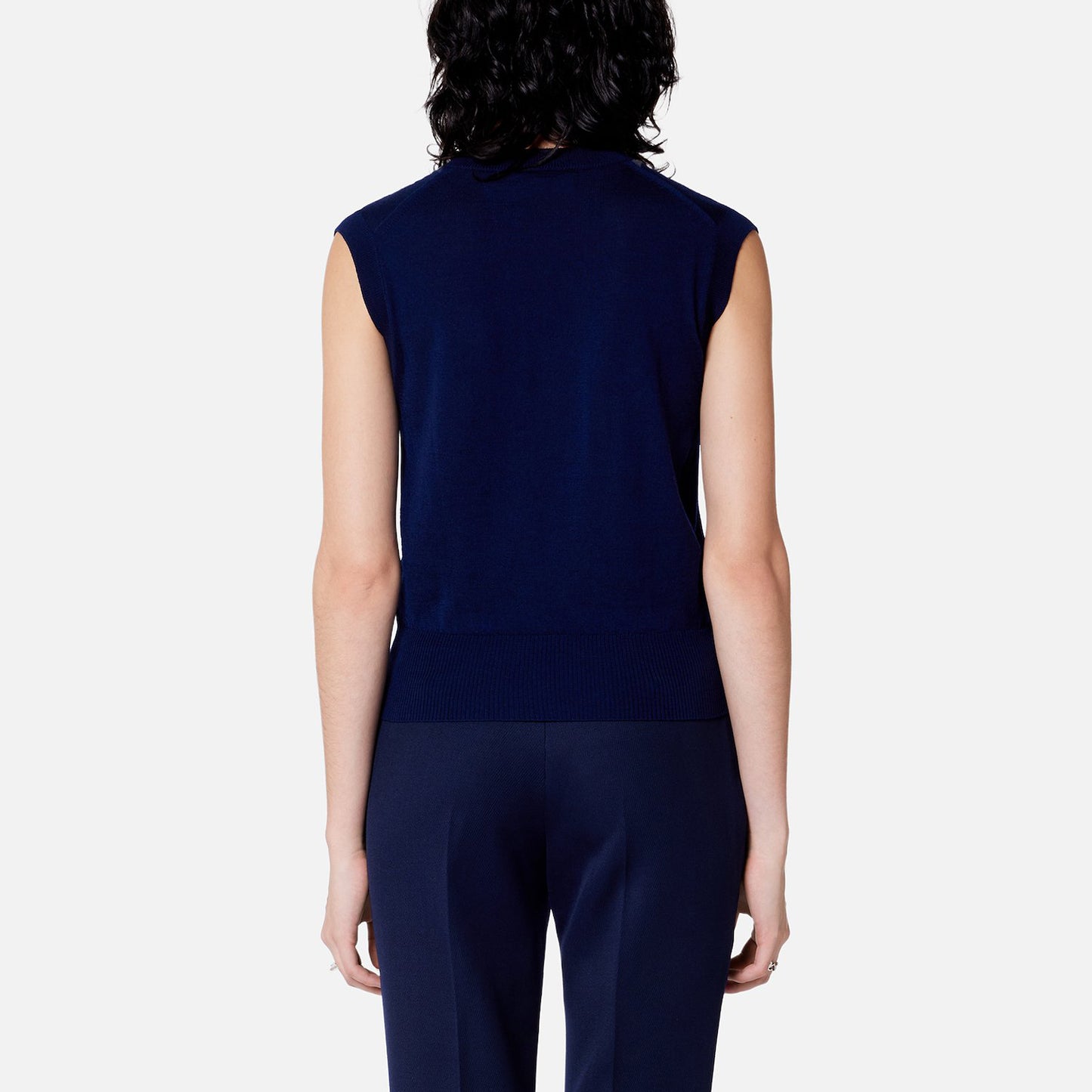 AMI Paris Argyle Intarsia Merino Wool Sweater (FKS704.KN0005)