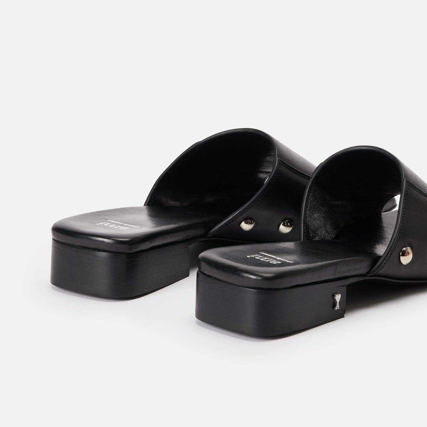 AMI Paris Leather Plat Mule (FSV901.840)